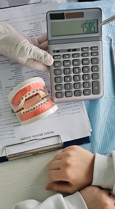 Discussion about how dental insurance works for treatment